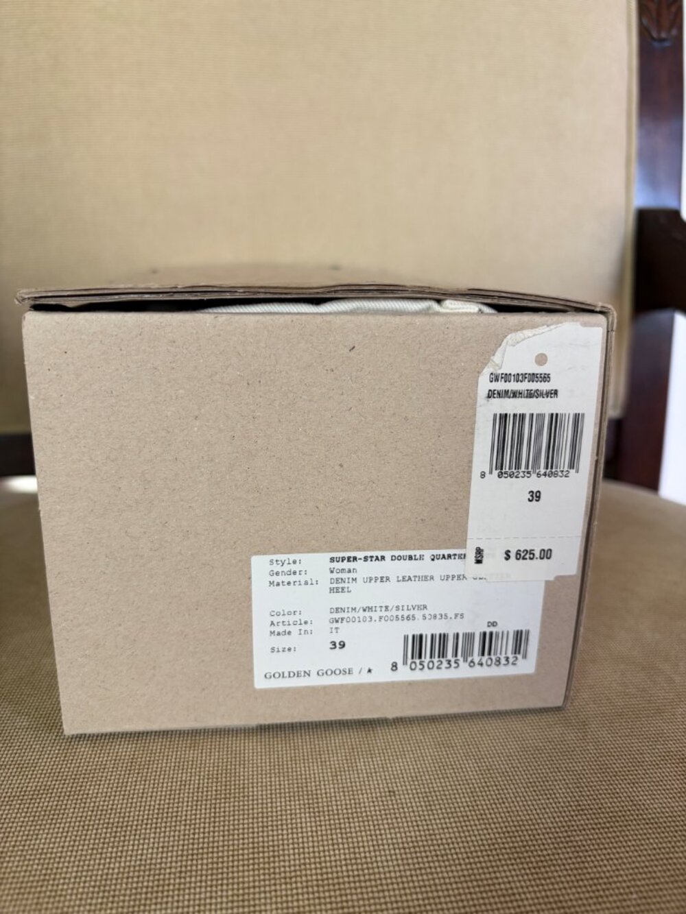 *BRAND NEW IN BOX* Golden Goose Superstar Denim Glitter low top*PRICE DROP!* - Picture 2 of 12